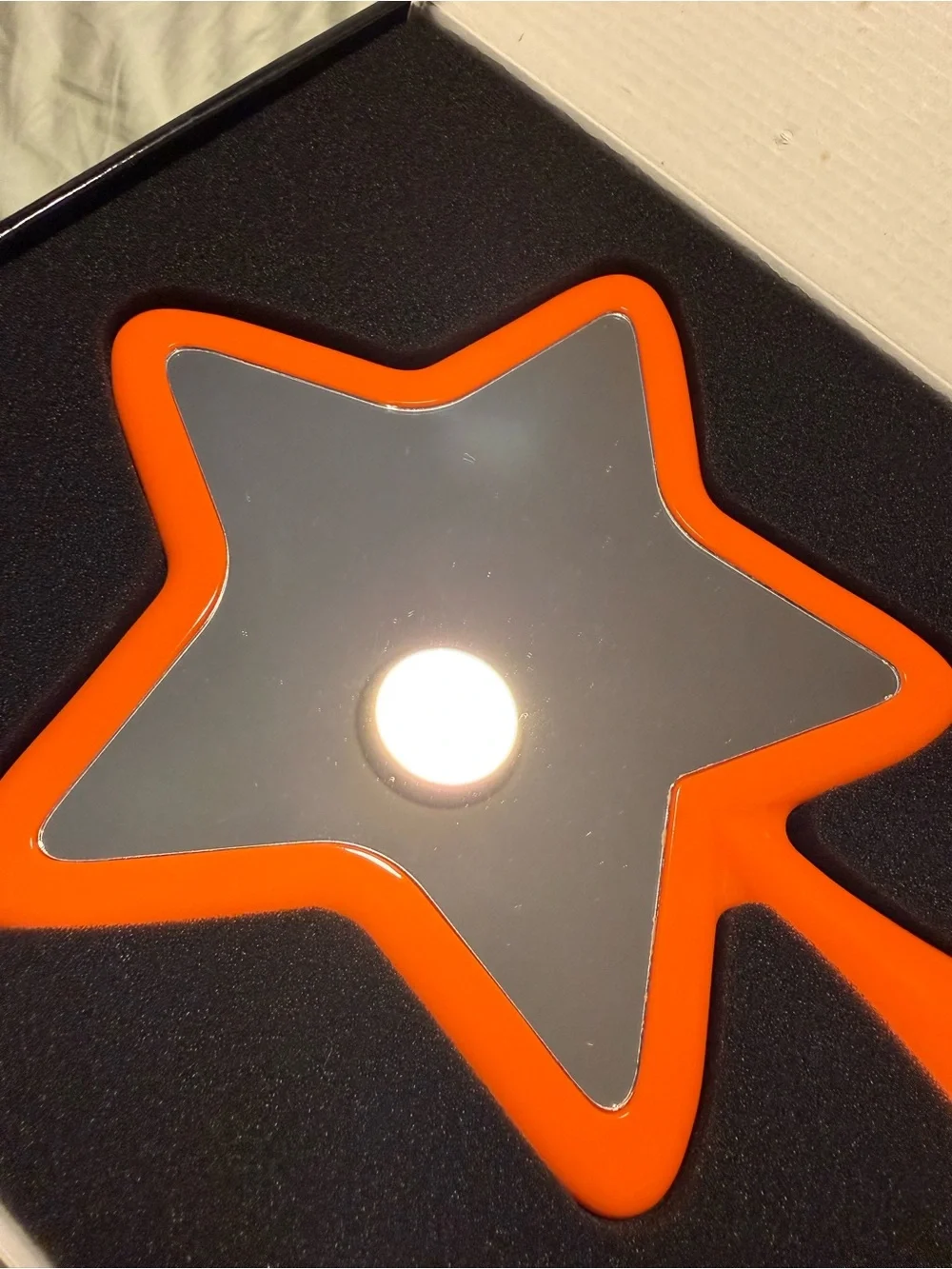 Jeffree Star 2020 Halloween Mystery box hand mirror, orange and black